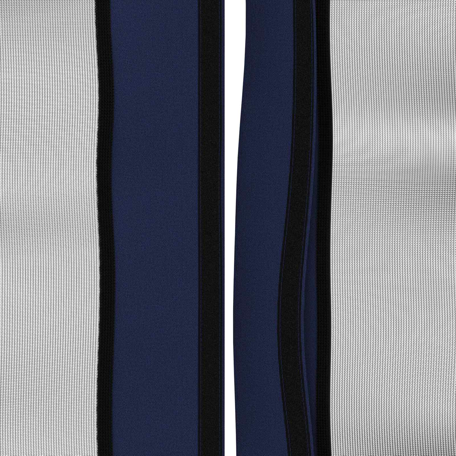 Gazebo Hoes met Zijwanden 6 x 3 m Blauw Polyester 190 gsm