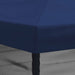 Gazebo Hoes met Zijwanden 6 x 3 m Blauw Polyester 190 gsm
