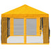 Gazebo Hoes met Zijwanden 6 x 3 m Geel Polyester 190 gsm