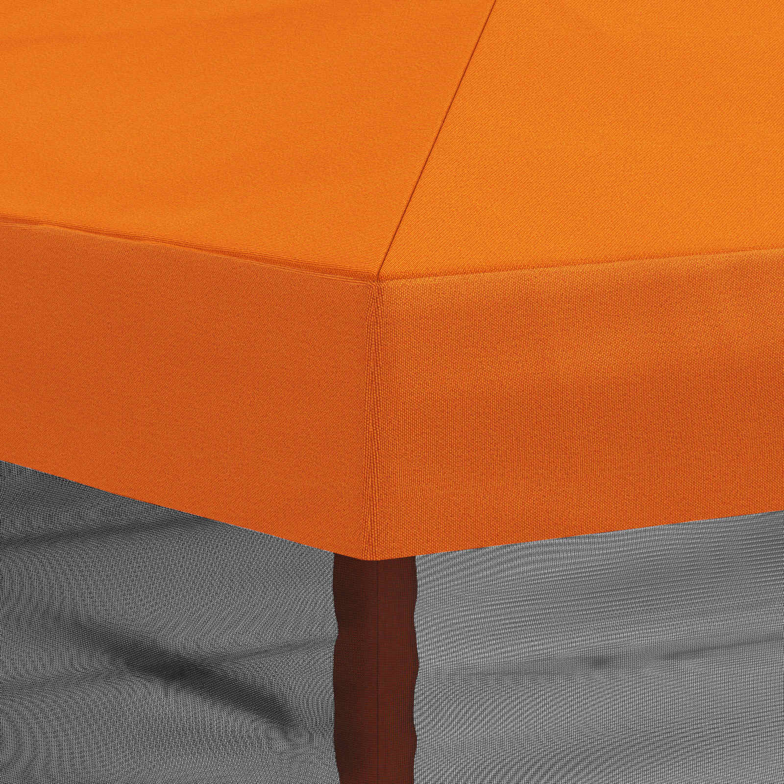 Gazebo Hoes met Zijwanden 6 x 3 m Oranje Polyester 190 gsm