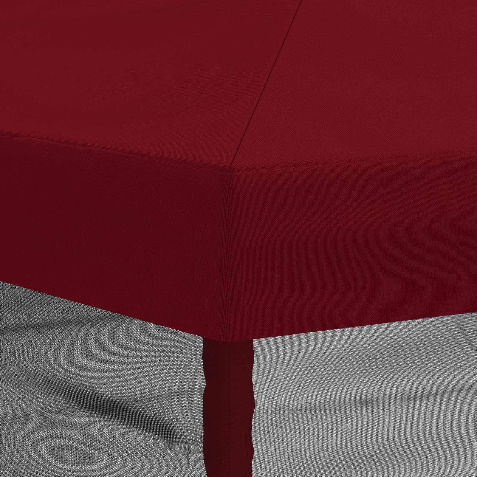 Gazebo Hoes met Zijwanden 6 x 3 m Bordeauxrood Polyester