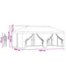 Gazebo Hoes met Zijwanden 6 x 3 m Bordeauxrood Polyester