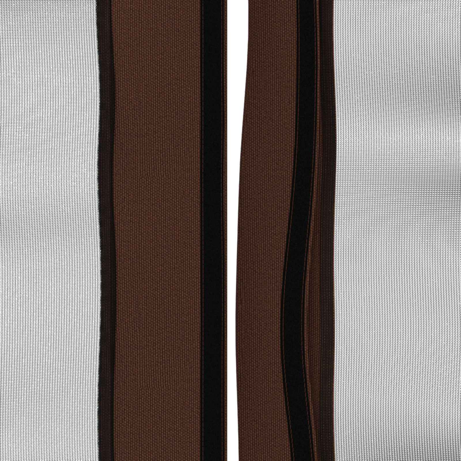 Gazebo Hoes met Zijwanden 6 x 3 m Bruin Polyester 190 gsm