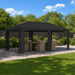 Paviljoenhoes 6 x 3 m Antracietkleurig Polyester 190 gsm