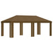 Paviljoenhoes 6 x 3 m Taupe Polyester 190 gsm