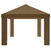 Paviljoenhoes 6 x 3 m Taupe Polyester 190 gsm