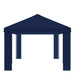 Paviljoenhoes 6 x 3 m Blauw Polyester 190 gsm