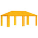 Paviljoenhoes 6 x 3 m Geel Polyester 190 gsm