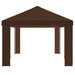 Paviljoenhoes 6 x 3 m Bruin Polyester 190 gsm