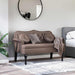 Chesterfield Bank met kussen Bruin 120,5 x 65 x 75 cm Nep Leer