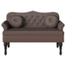Chesterfield Bank met kussen Bruin 120,5 x 65 x 75 cm Nep Leer
