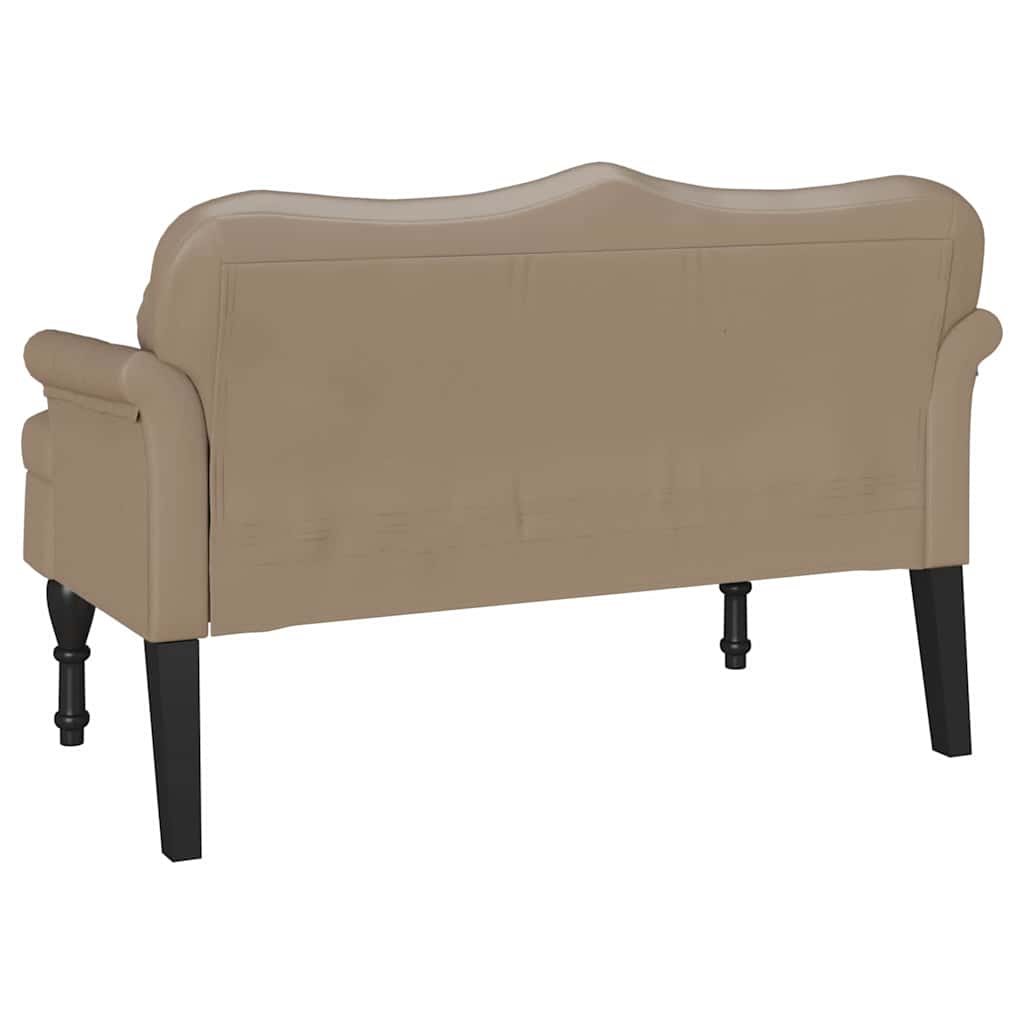 Chesterfield Bank Cappuccino 120,5 x 65 x 75 cm Nep Leer