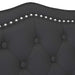 Chesterfield Bank met kussen Zwart 120,5 x 65 x 75 cm Nep Leer