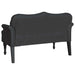 Chesterfield Bank met kussen Zwart 120,5 x 65 x 75 cm Nep Leer