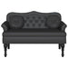 Chesterfield Bank met kussen Zwart 120,5 x 65 x 75 cm Nep Leer