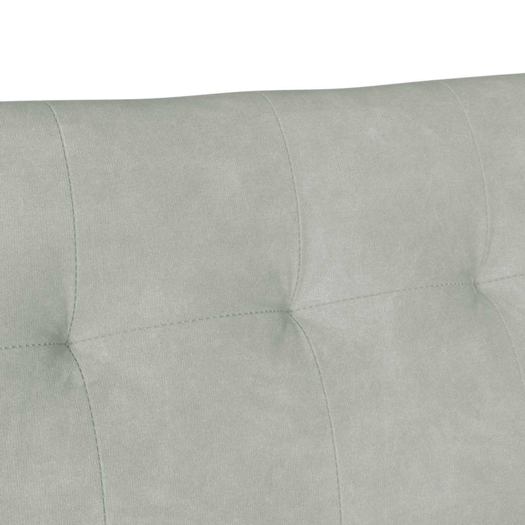 Chesterfield Bank Lichtgrijs 112 x 65,5 x 75 cm Fluweel