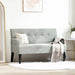 Chesterfield Bank Lichtgrijs 112 x 65,5 x 75 cm Fluweel