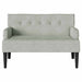 Chesterfield Bank Lichtgrijs 112 x 65,5 x 75 cm Fluweel