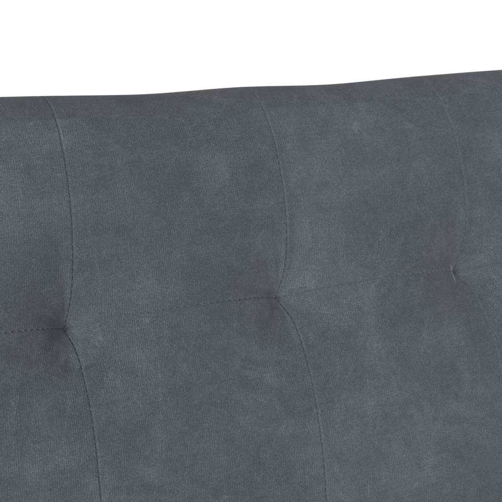 Chesterfield Bank Donkergrijs 112 x 65,5 x 75 cm Fluweel