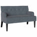 Chesterfield Bank Donkergrijs 112 x 65,5 x 75 cm Fluweel