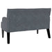 Chesterfield Bank Donkergrijs 112 x 65,5 x 75 cm Fluweel