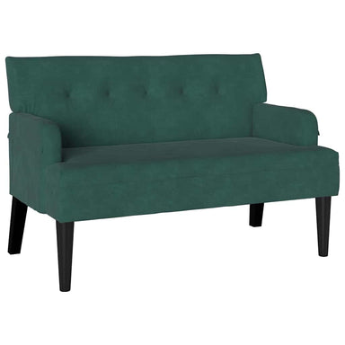 Chesterfield Bank Donkergroen 112 x 65,5 x 75 cm Fluweel