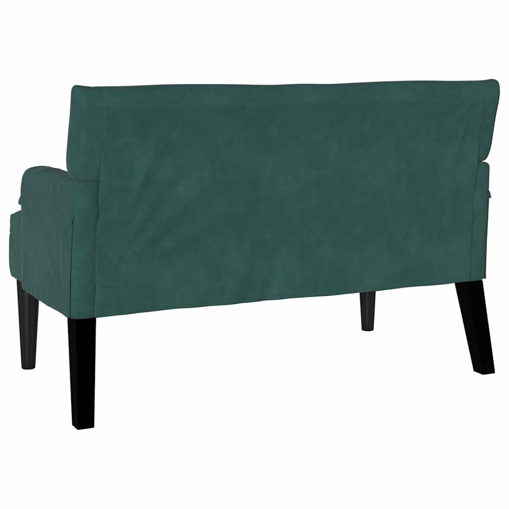 Chesterfield Bank Donkergroen 112 x 65,5 x 75 cm Fluweel