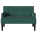 Chesterfield Bank Donkergroen 112 x 65,5 x 75 cm Fluweel