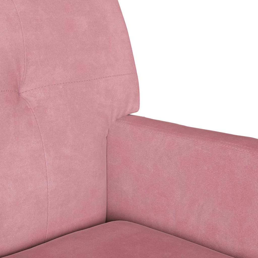 Chesterfield Bank Roze 112 x 65,5 x 75 cm Fluweel