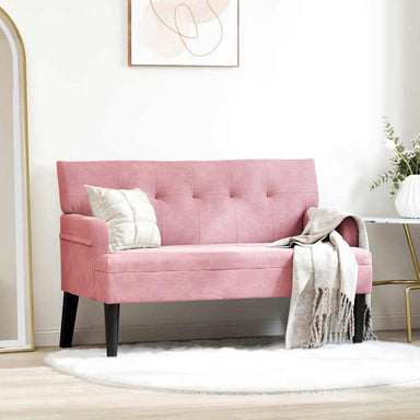 Chesterfield Bank Roze 112 x 65,5 x 75 cm Fluweel