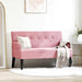 Chesterfield Bank Roze 112 x 65,5 x 75 cm Fluweel