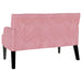 Chesterfield Bank Roze 112 x 65,5 x 75 cm Fluweel