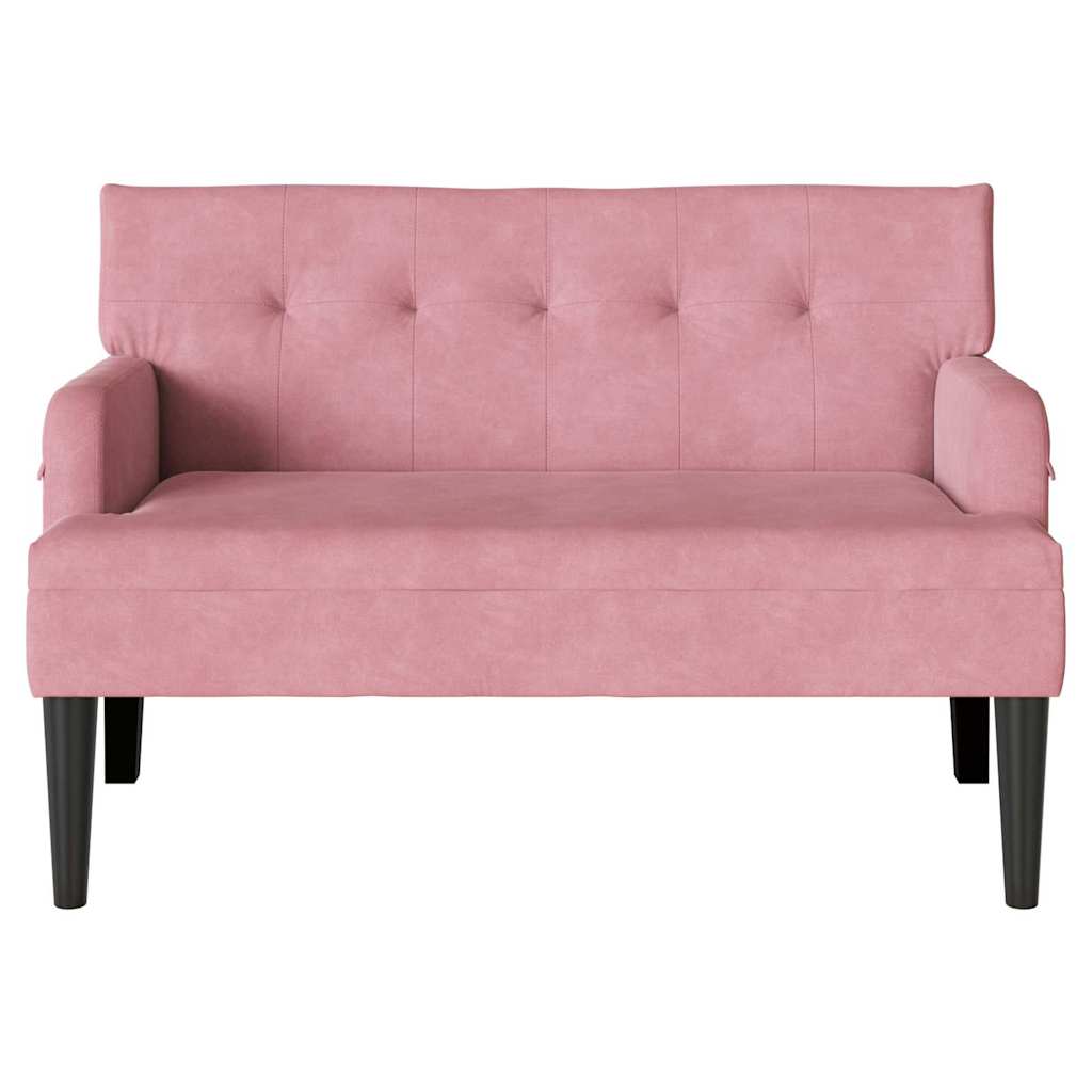 Chesterfield Bank Roze 112 x 65,5 x 75 cm Fluweel