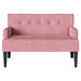 Chesterfield Bank Roze 112 x 65,5 x 75 cm Fluweel