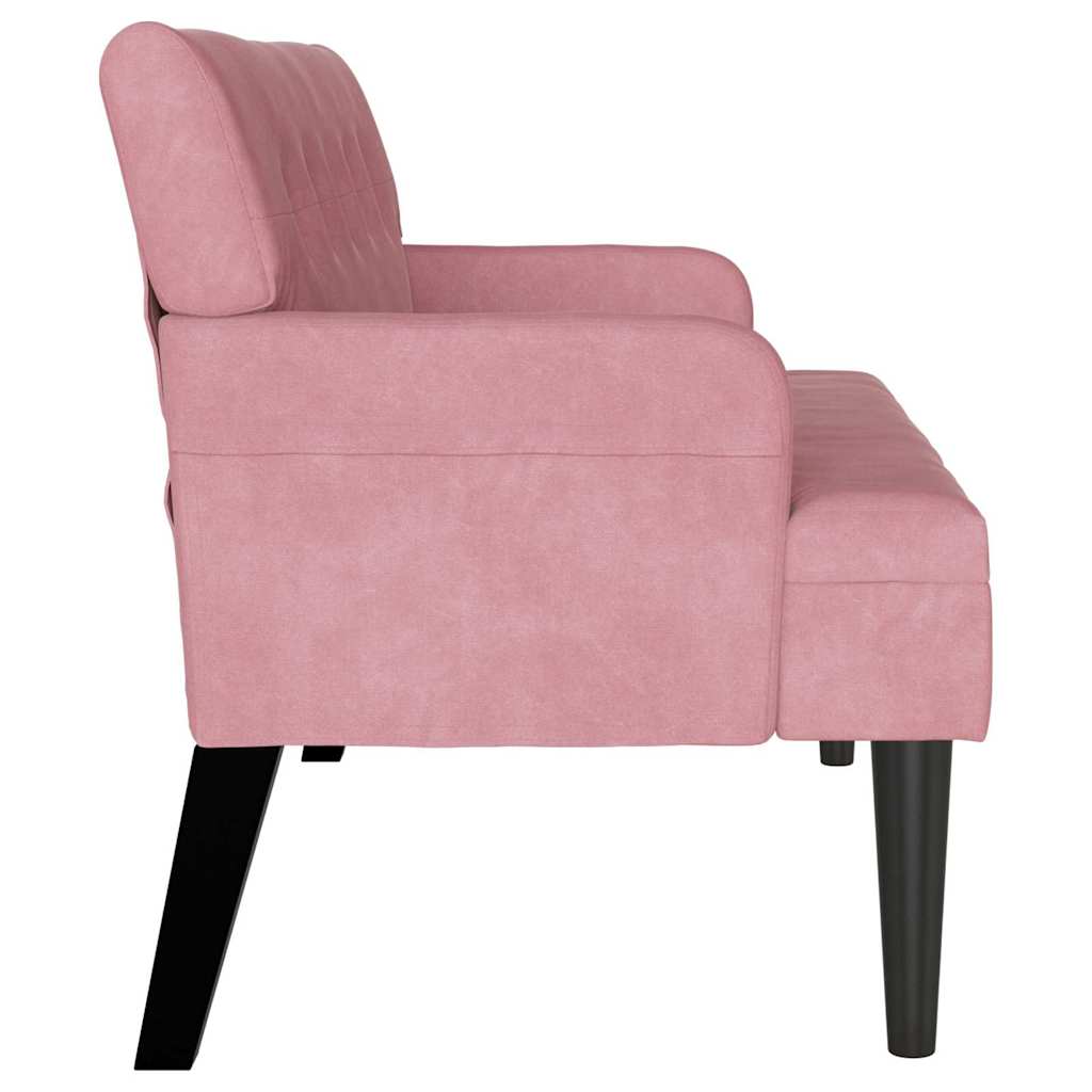 Chesterfield Bank Roze 112 x 65,5 x 75 cm Fluweel