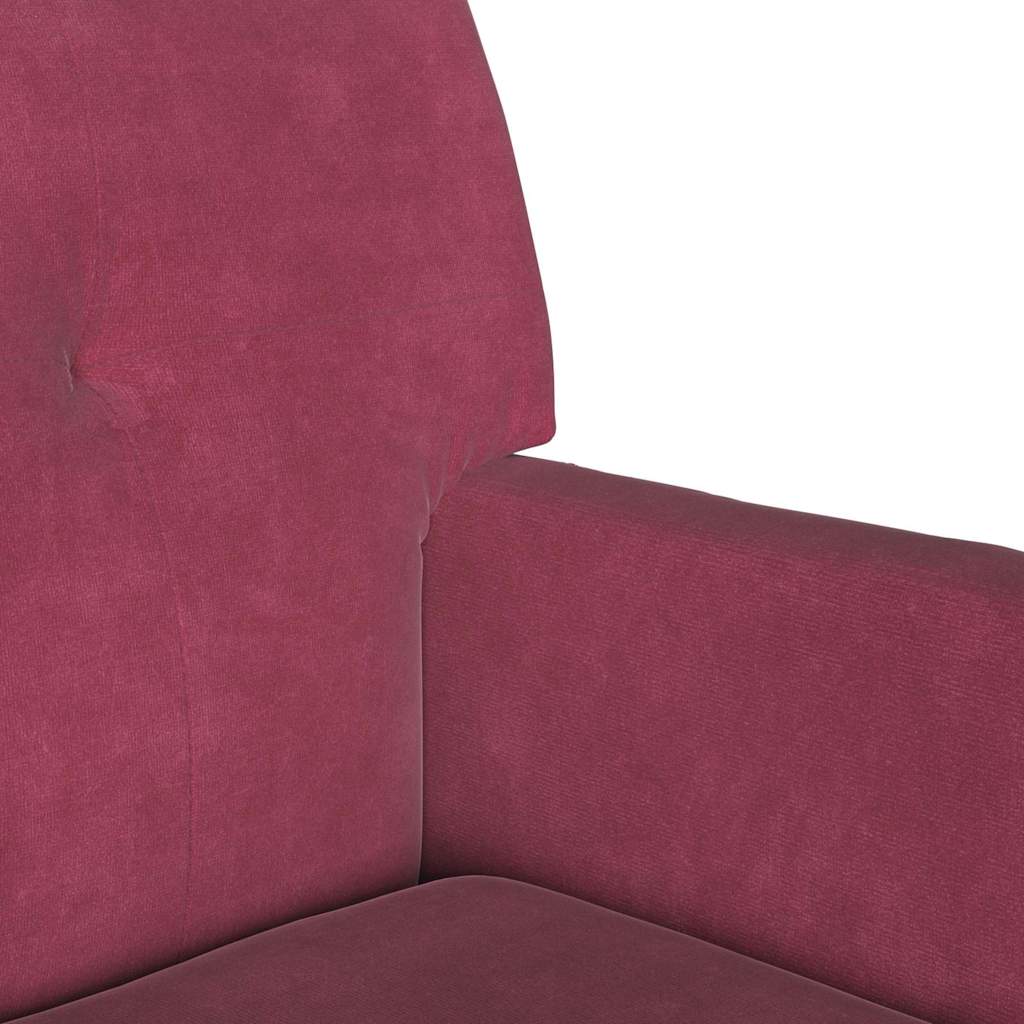 Chesterfield Bank Wijnrood 112 x 65,5 x 75 cm Fluweel