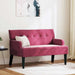Chesterfield Bank Wijnrood 112 x 65,5 x 75 cm Fluweel