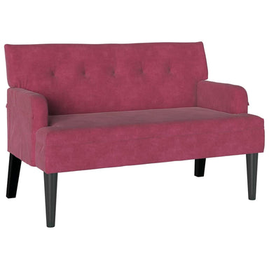 Chesterfield Bank Wijnrood 112 x 65,5 x 75 cm Fluweel