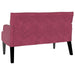 Chesterfield Bank Wijnrood 112 x 65,5 x 75 cm Fluweel