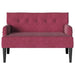 Chesterfield Bank Wijnrood 112 x 65,5 x 75 cm Fluweel