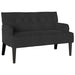 Chesterfield Bank Zwart 112 x 65,5 x 75 cm Fluweel