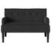 Chesterfield Bank Zwart 112 x 65,5 x 75 cm Fluweel