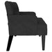 Chesterfield Bank Zwart 112 x 65,5 x 75 cm Fluweel
