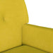 Chesterfield Bank Geel 112 x 65,5 x 75 cm Fluweel