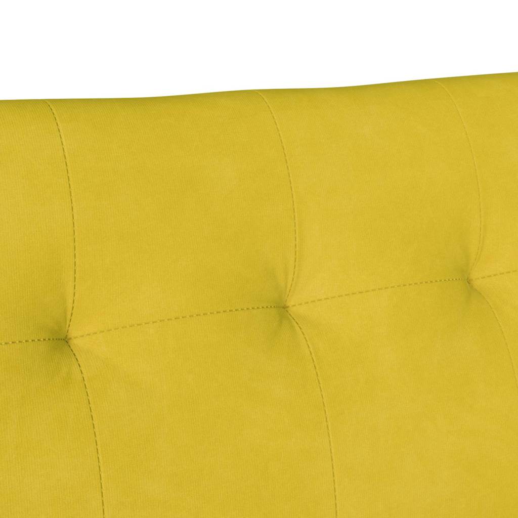 Chesterfield Bank Geel 112 x 65,5 x 75 cm Fluweel