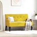 Chesterfield Bank Geel 112 x 65,5 x 75 cm Fluweel