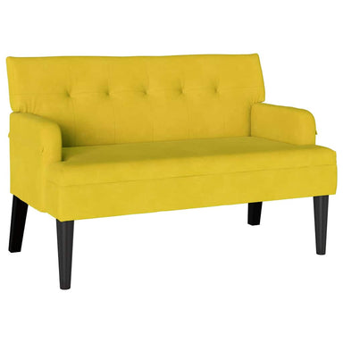 Chesterfield Bank Geel 112 x 65,5 x 75 cm Fluweel