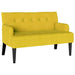 Chesterfield Bank Geel 112 x 65,5 x 75 cm Fluweel