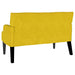 Chesterfield Bank Geel 112 x 65,5 x 75 cm Fluweel