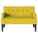 Chesterfield Bank Geel 112 x 65,5 x 75 cm Fluweel